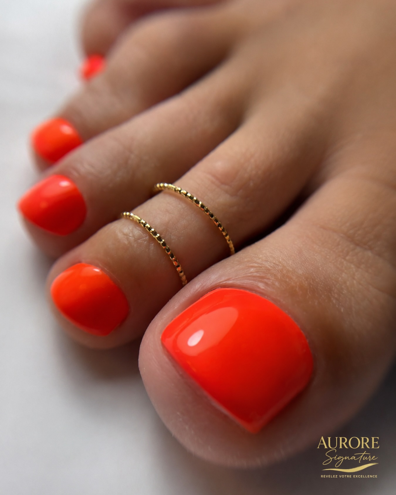 Une touche de corail · Beauté des pieds